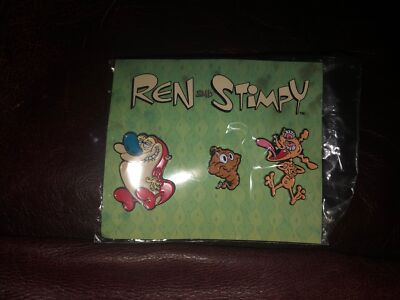 Ren & Stimpy The Splat SDCC 2016 Pins Set Of 3 Nickelodeon Nick Stinky Enamel