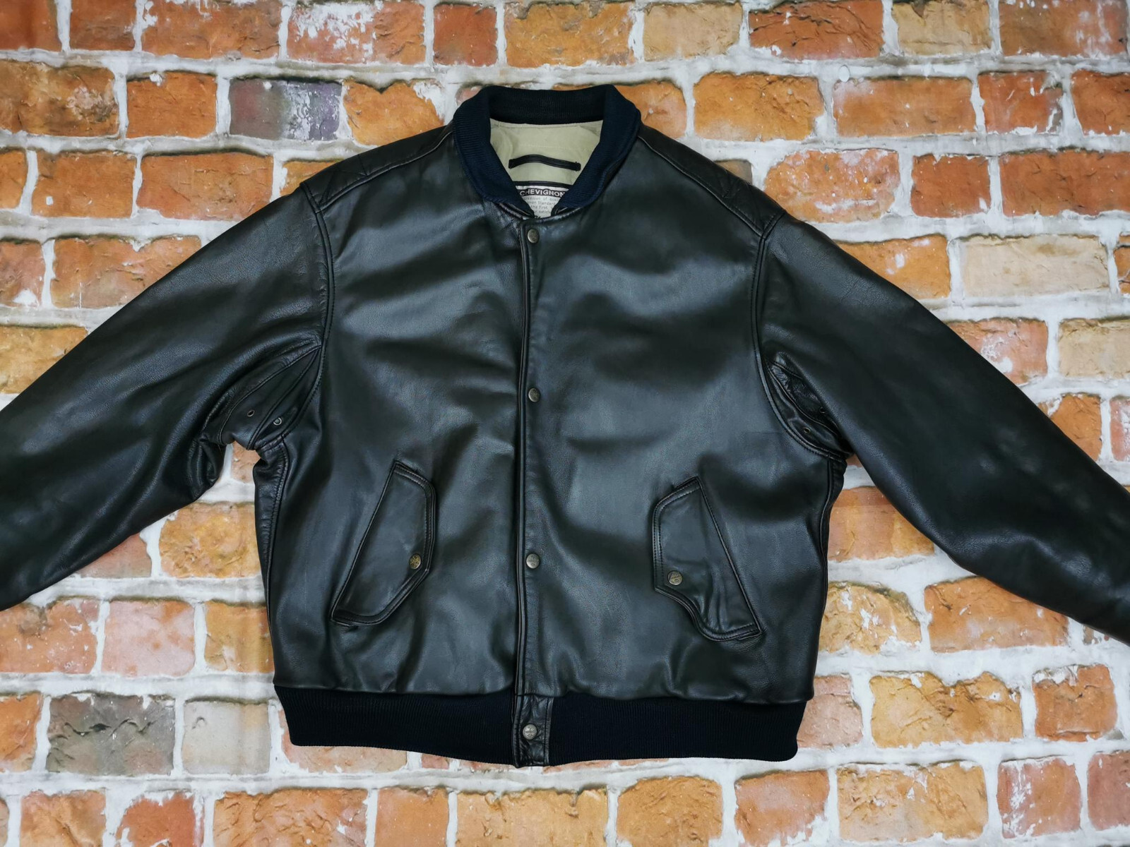 n*1様 90s CHEVIGNON leather ma-1 flight j n*1様 90s CHEVIGNON leather ma-1 flight j - メルカリ