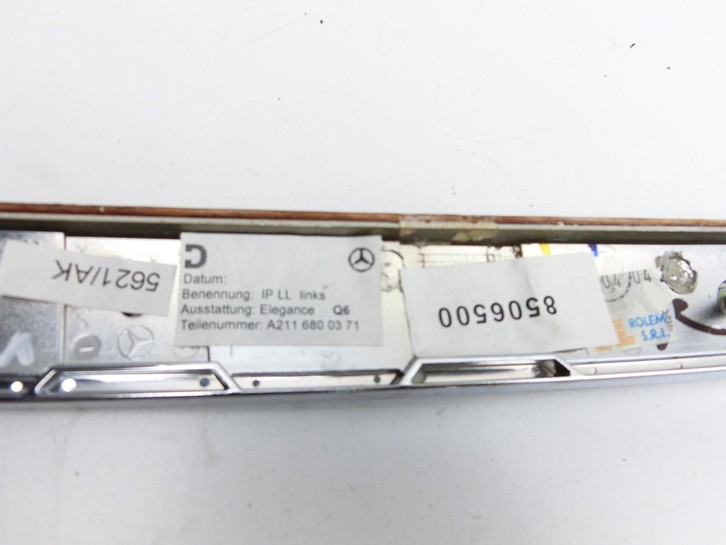 Mercedes E320 W211 S211 03-08 Blende Armaturenbrett Abdeckung Links Vorne Mercedes E320 W211 S211 03-08 07.04.2004... Vorschau 4