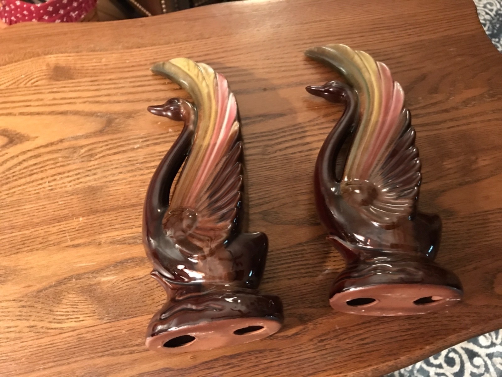 Phoenix, Brown glazed POTTERY BROWN BIRDs