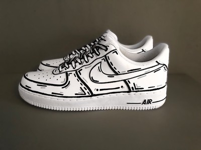 cartoon custom air force 1