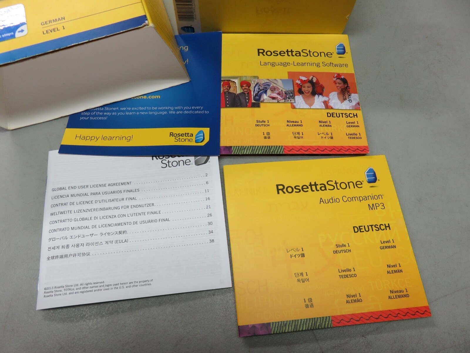 Rosetta Stone LEARN  GERMAN  LEVEL 1  TOTALE  V4 CD SET+ DIGITAL DOWNLOAD