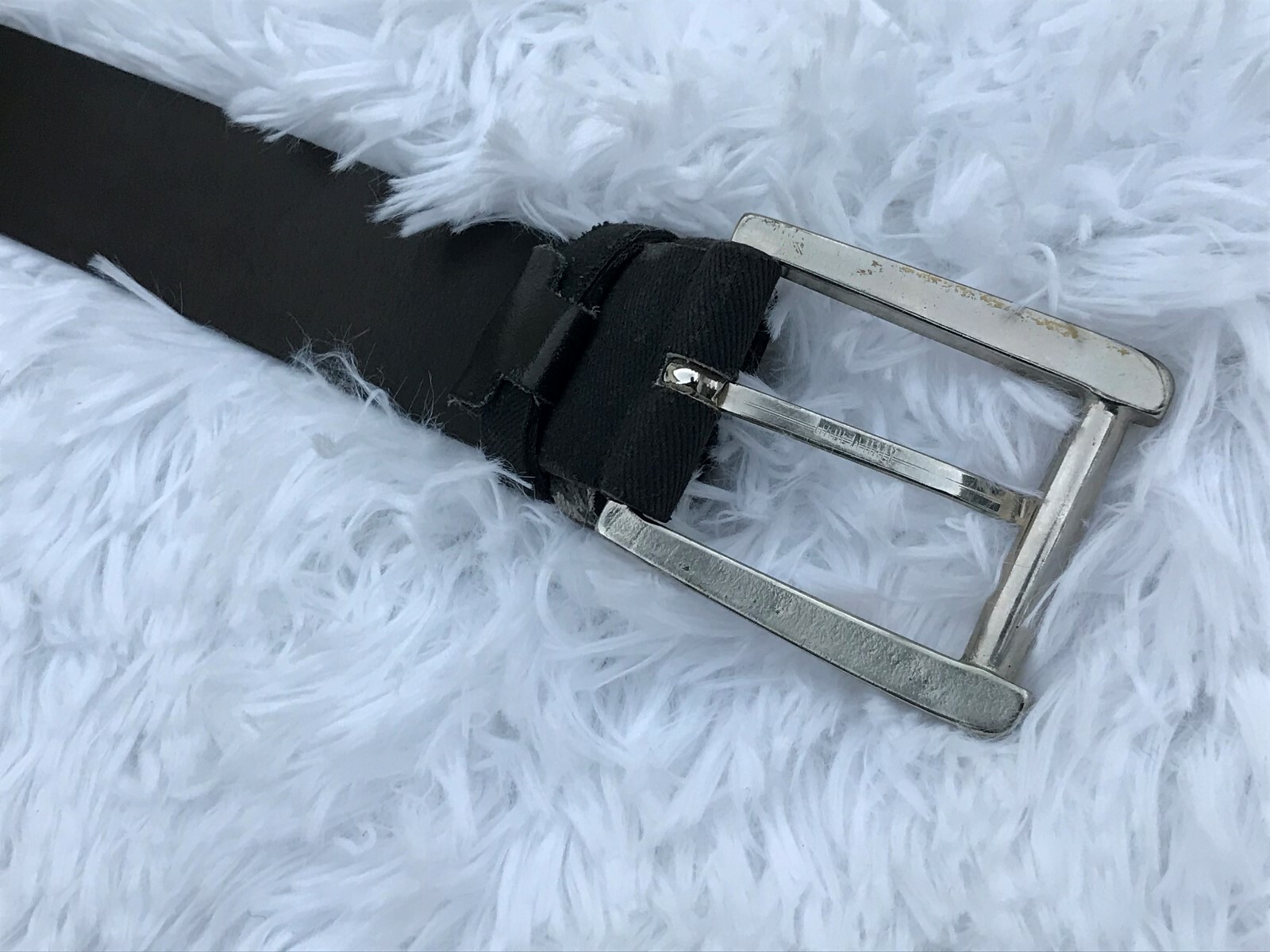 Versace Classic Men Belt Black Canvas Leather Made in Italy Size 115/130 46