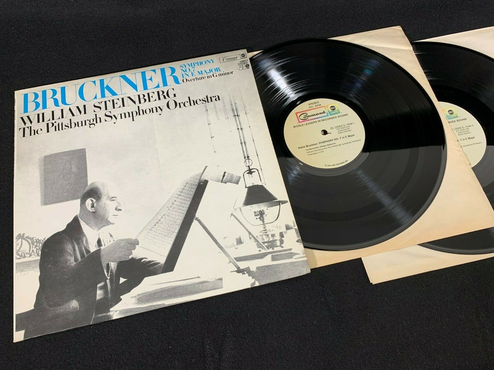 Steinberg/TPSO/Bruckner: Symph. No. 7 2 LP Coomand Classics