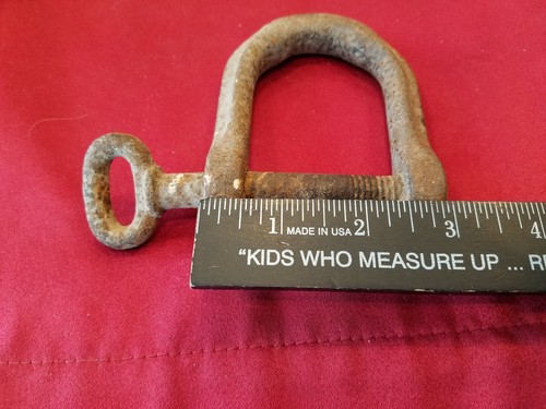 Vintage Rusty Clevis Horse Drawn Farm Implement Industrial Steampunk Decor - B1