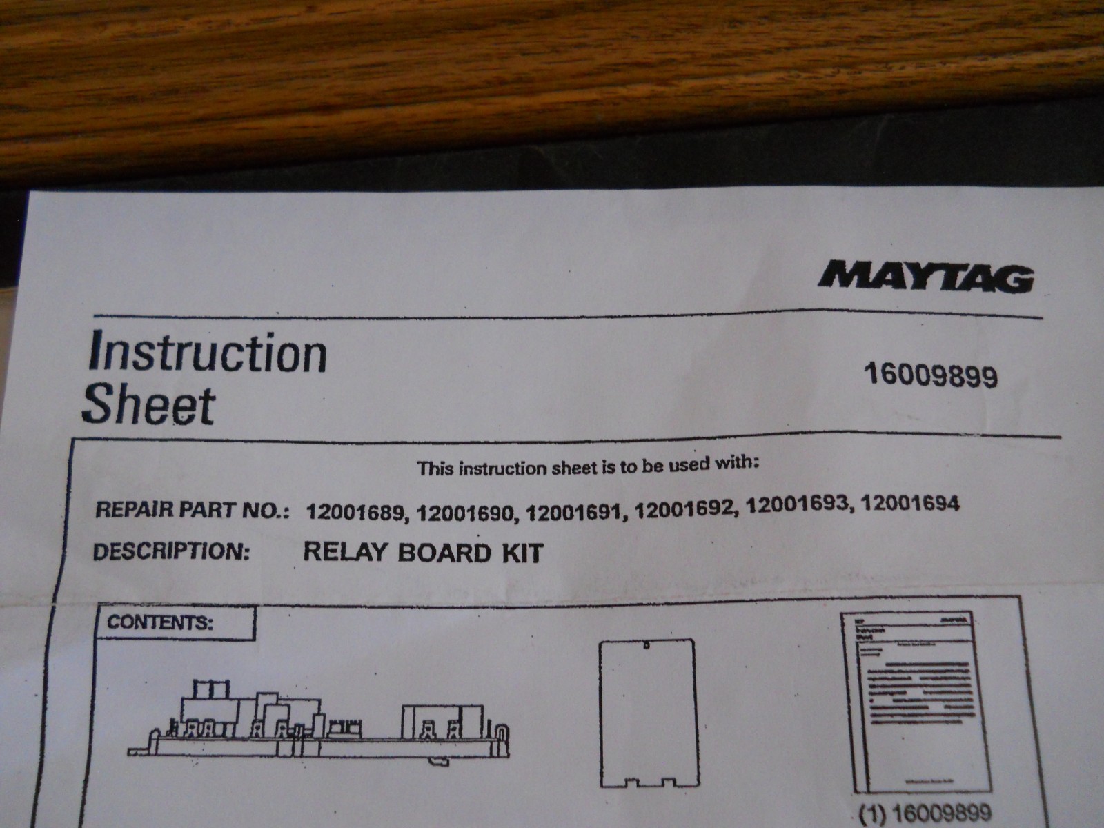Maytag Range Control Board Part 12001691R 12001691 Model Maytag SCE30600B