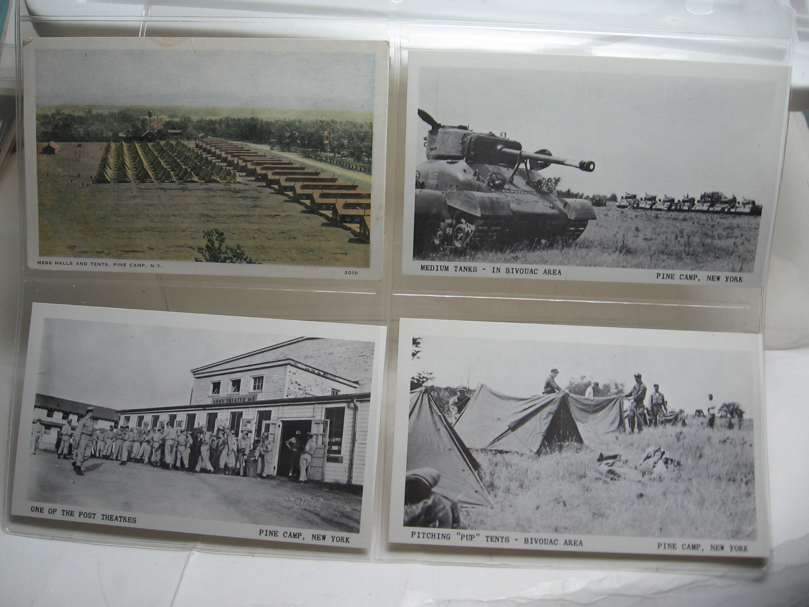 12 Pine Camp or Camp Drum, N.Y.  Postcards from 1930's - 1950's (Group 5)