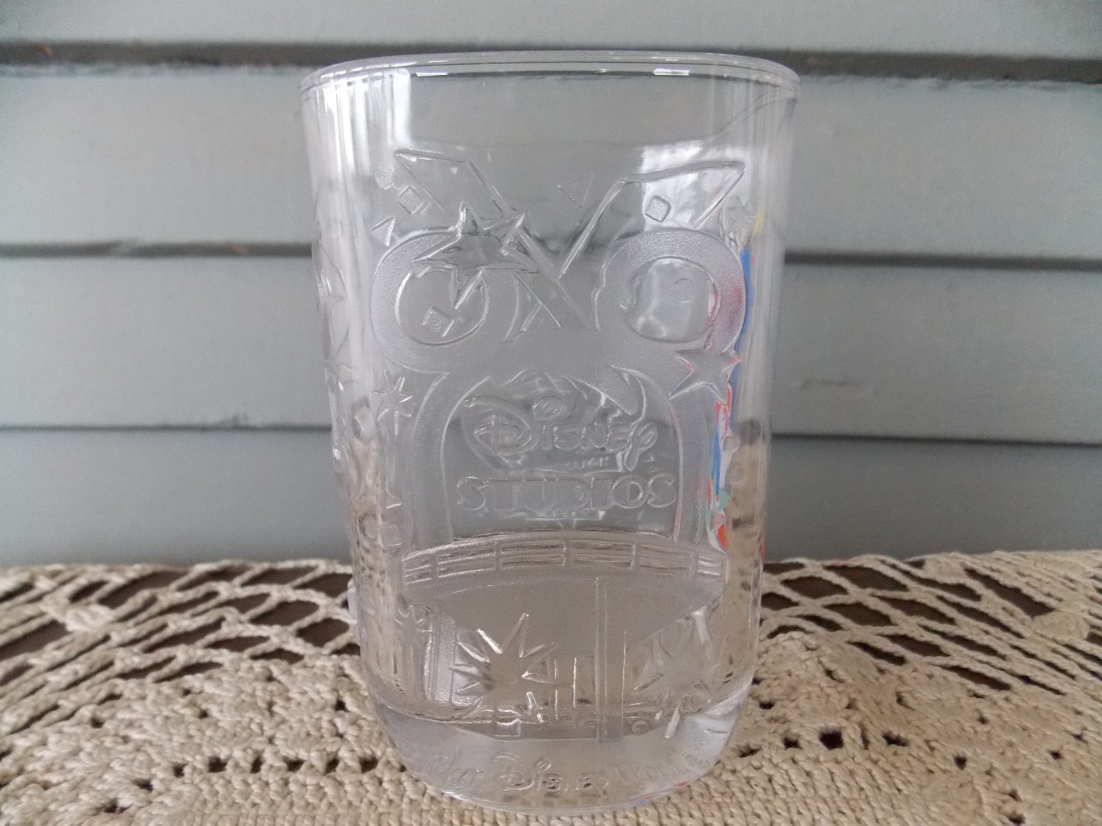 Vintage McDonald's 2000 Disney World Studios Square Glass Tumbler Mickey Mouse