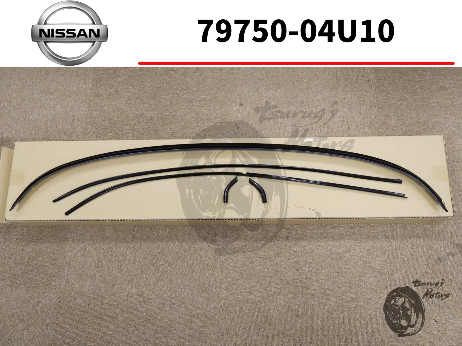 Nissan genuine Skyline R32 GTR GTS4 GTST Rear Window Molding