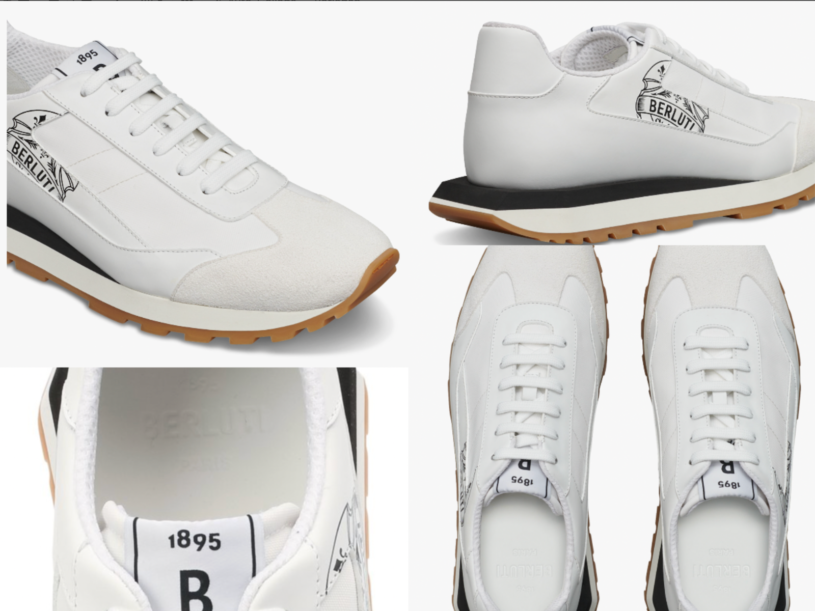 BERLUTI BERLUTI SIGNATURE GRAPHIC LEATHER SNEAKERS TRAINERS SCHUHE SHOES TURNSCHUHE 42,5