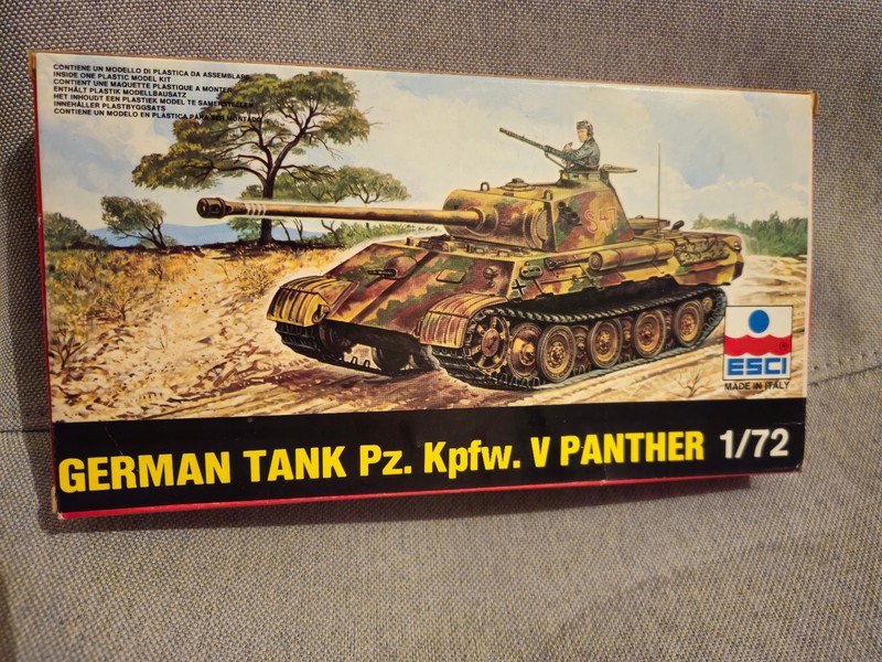 German Tank Pz. Kpfw. V Panther - Esci - 1/72 - Mdl. 8026 - Boite D'Origine 