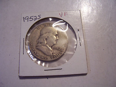 1952 S  FRANKLIN HALF DOLLAR COIN  SILVER