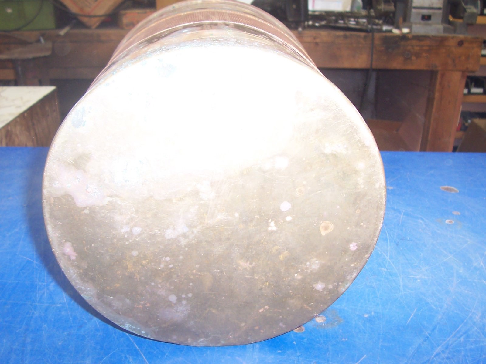 BRASS AND COPPER BUCKET PAIL CANISTER