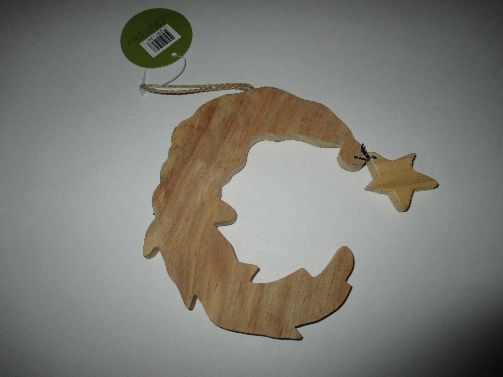 New Paint Your Own Wooden Ornament Santa Moon DIY Crafts