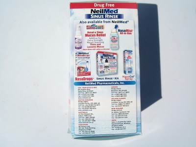 NeilMed NasaFlo Neti Pot - Gravity Flow Method 50 Premixed Packets - NIB