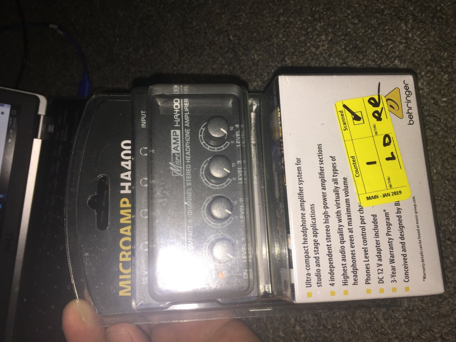 NEW Berhringer Compact 4 Channel Stereo Headphone Amplifier