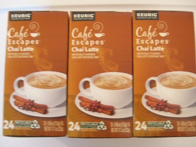72 Cafe Escapes Chai Latte Tea Beverage 