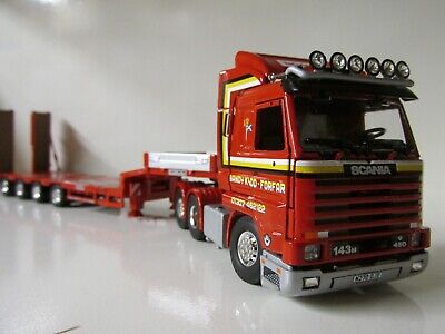 TEKNO SCANIA 143+LOW LOADER-SANDY KYDD-1:50 SCALE