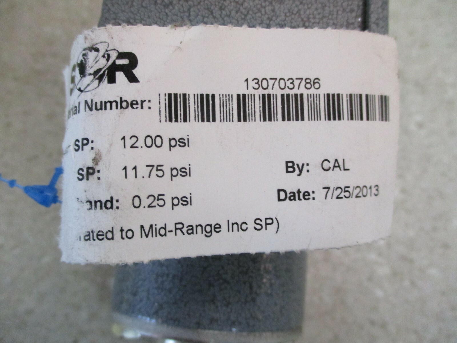 SOR PRESSURE SENSOR M/N:4NNK4M4C2ATT ADJ RANGE:2-25PSI #35135G NEW