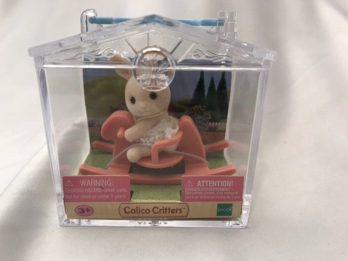Calico Critters Baby Rabbit with Horse Bunny Mini NEW IN CASE CC1988