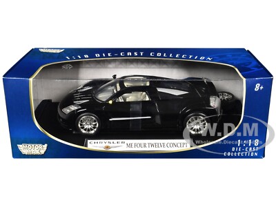 CHRYSLER ME FOUR TWELVE BLACK 1/18 DIECAST MODEL CAR BY MOTORMAX 73138
