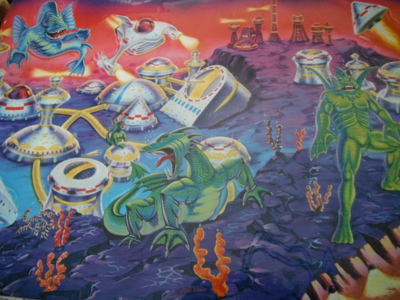 AQUAVISIONS AQUARIUM BACKGROUND, FANTASEA. 24'' X 96 ''