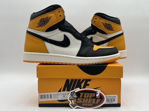 New Air Jordan 1 High Yellow Toe 2022 Size 8.5 Rare Retro