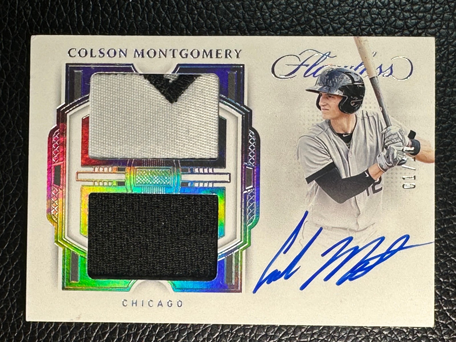 2022 Panini Flawless Colson Montgomery 1/10 Patch Jersey