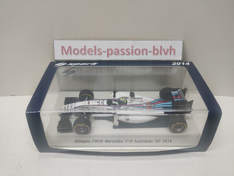 Williams Fw36 Felipe Massa Autralian Gp 2014 1/43 Spark