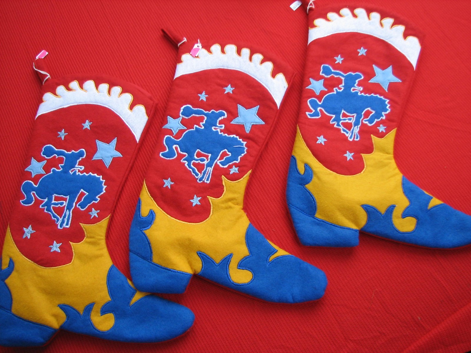 #1 Christmas Boot****Stocking****Western****Rodeo***NEW***USA****