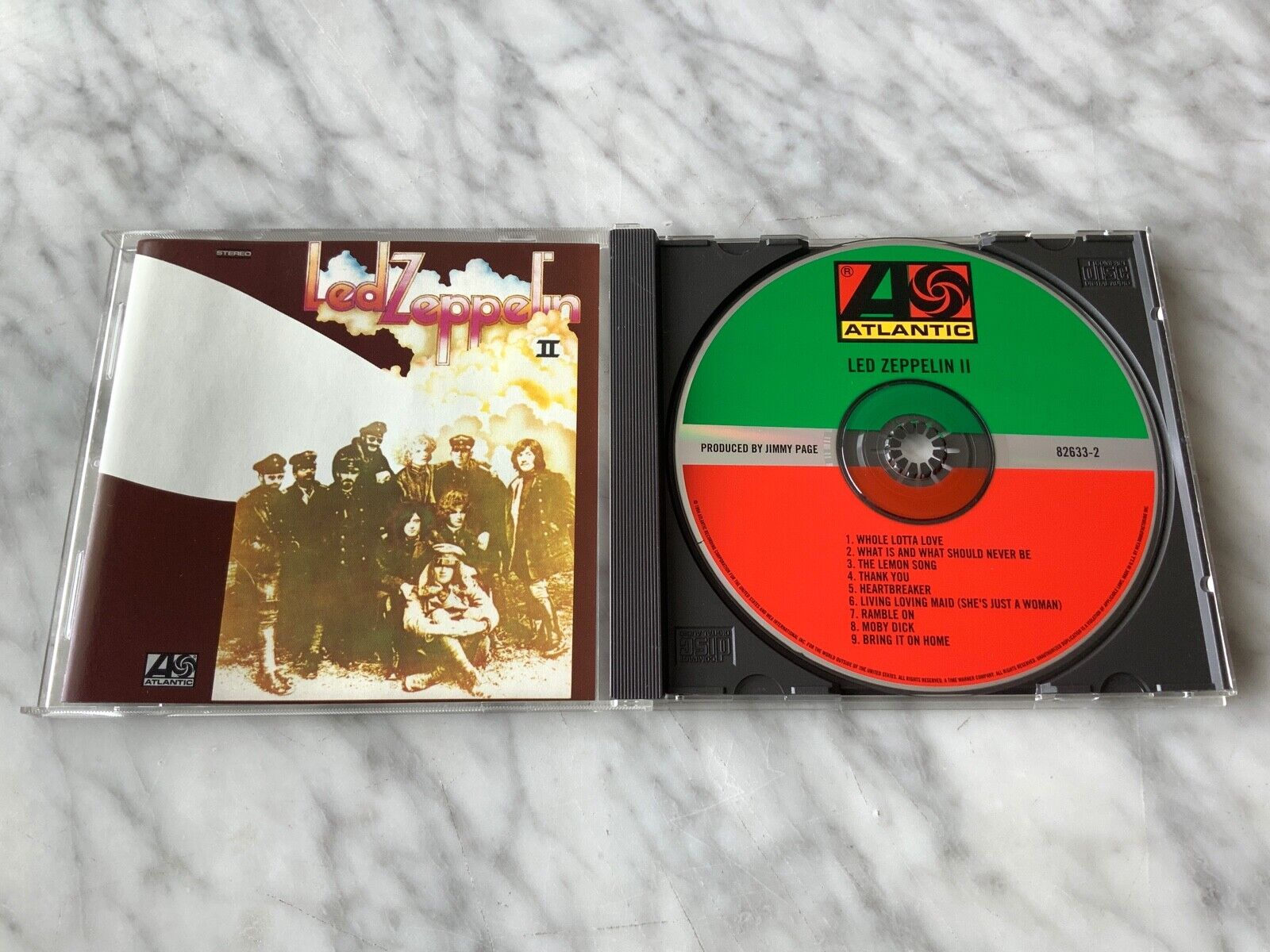 Led Zeppelin II CD Atlantic 82633-2 Jimmy Page, Robert Plant, Whole Lotta Love Led Zeppelin II CD Atlantic 82633-2 Jimmy Page, Robert Plant, Whole Lotta Love