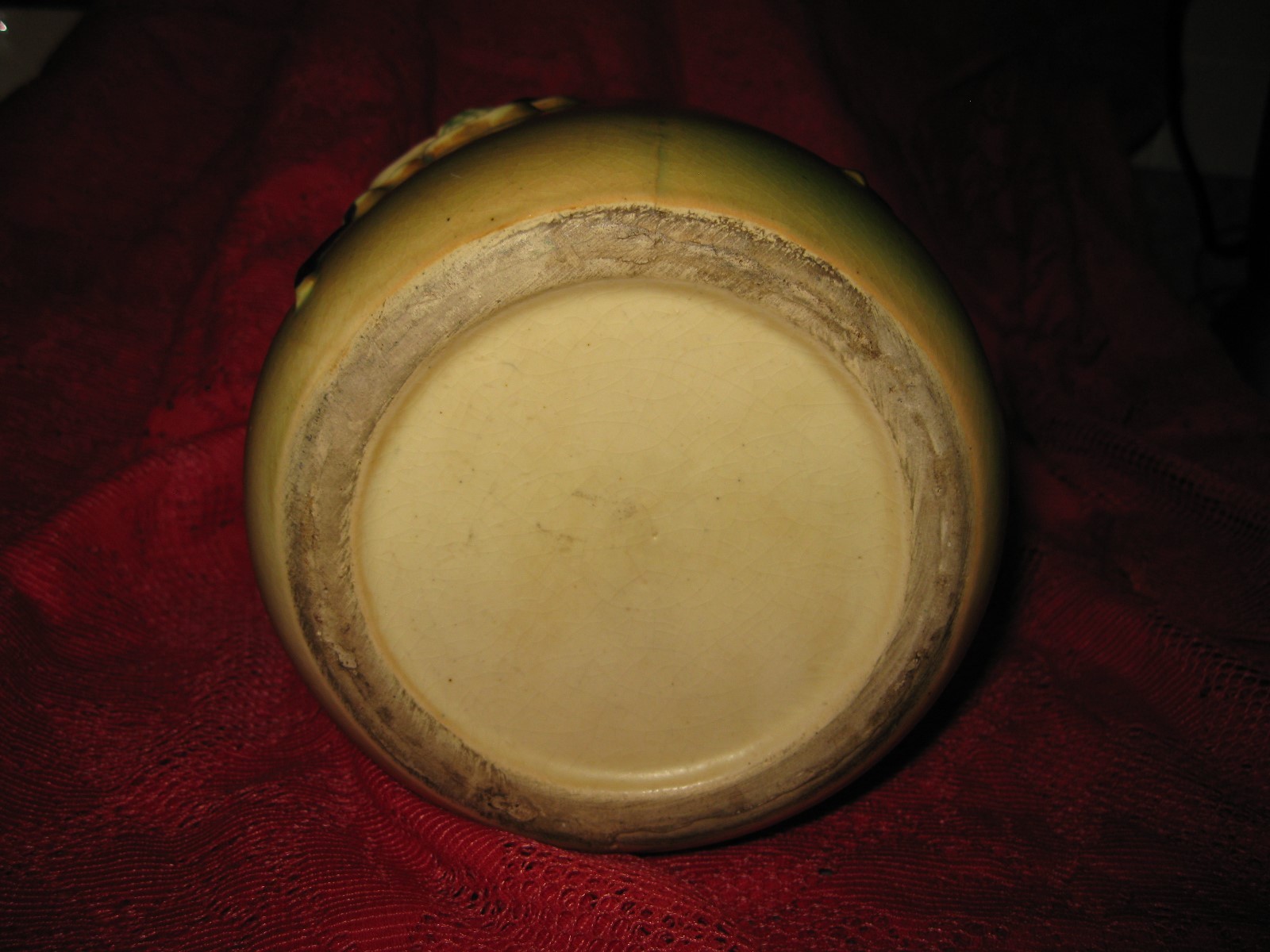 Vintage Rare Roseville Vase Dogwood Smooth 8 Inch 1920s