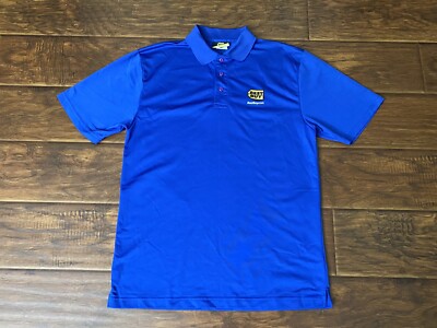 Best Buy Mens Womens Employee Blue Polo Shirt Uniform Short Sleeve Size L