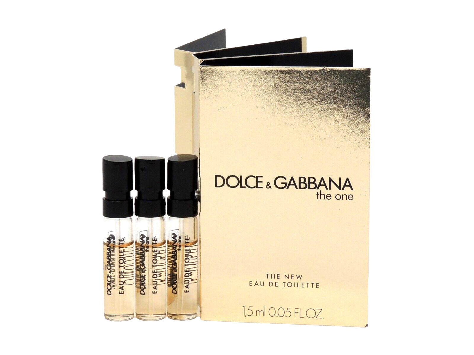 D&G DOLCE & GABBANA THE ONE EDT 1.5ml .05oz x 3 PERFUME SPRAY