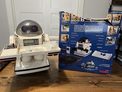 1984 TOMY Omnibot 5402 Space Robot Tape Player w/Remote Untested 1980s