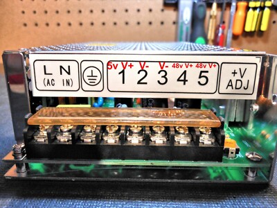 CNC Dual Rail 150w 110v/220v Selectable Power Supply Featuring (48v 3a & 5v 2a)