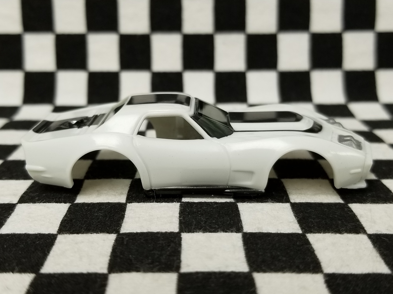 White & Black AF Xtras A/P A Production Corvette - AFX, TOMY, Auto World