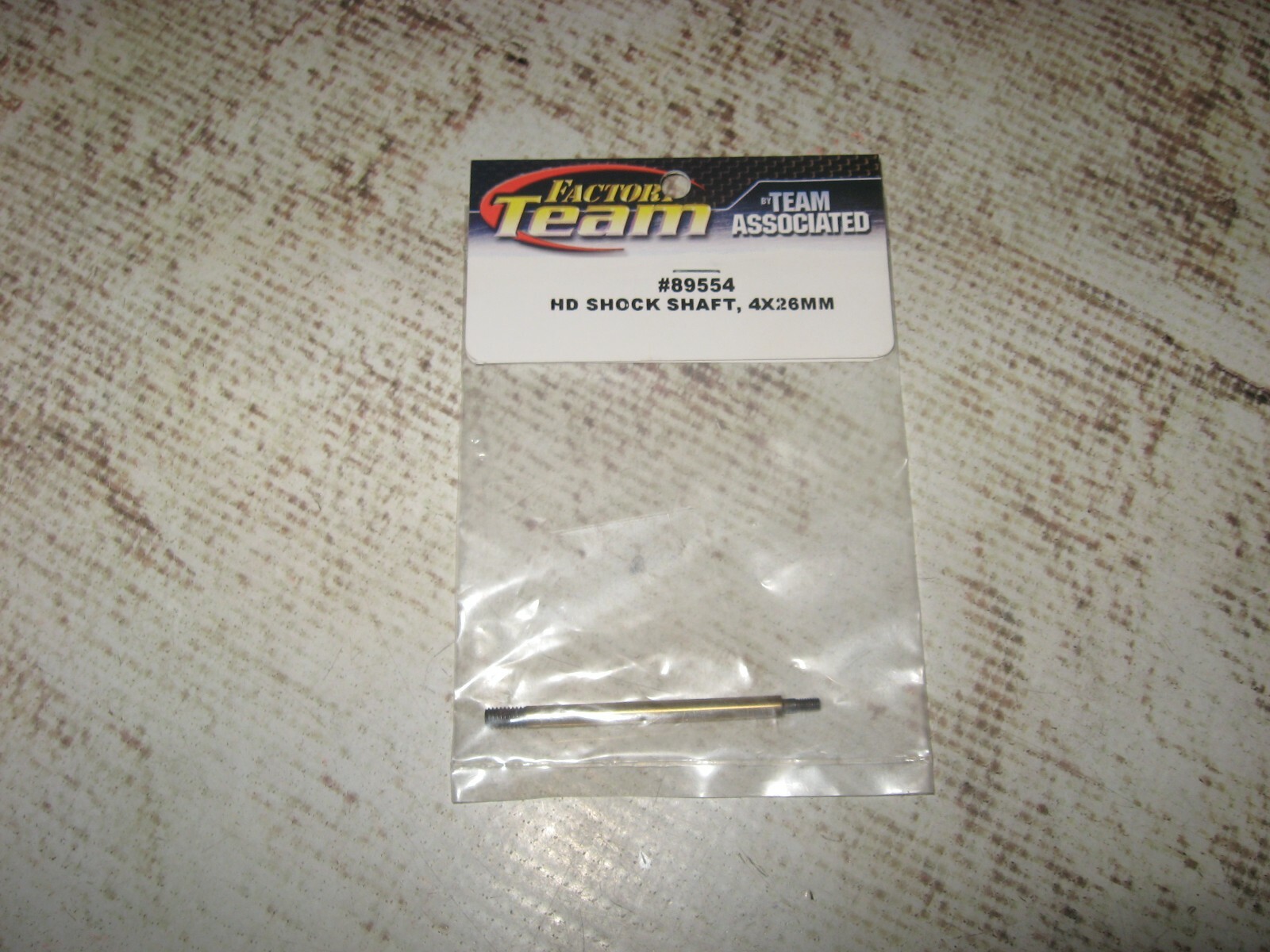 RC Associated 4 x 26 mm HD Shock Shafts Steel TiNi Gold
