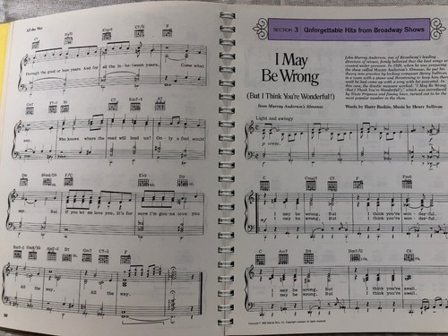 Unforgettable Musical Memories Song Book Piano Guitar 1984 Readers Digest