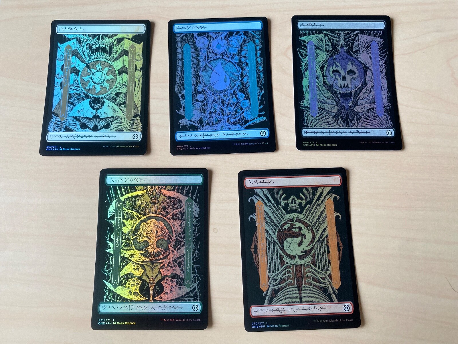 MTG Full Art Foil land Phyrexian Phyrexia:All Will Be One NM MTG Full Art Foil land Phyrexian Phyrexia:All Will Be One NM