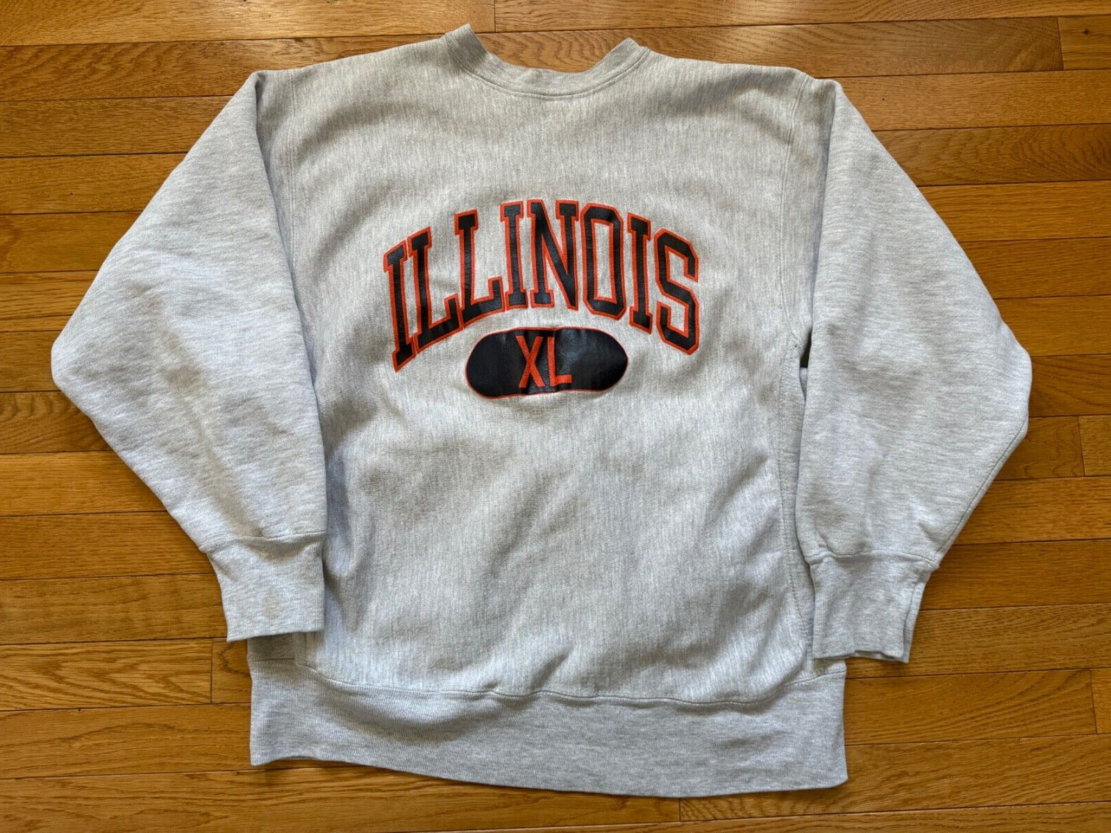 80’s Champion ILLINOIS SWEAT Vintage 80s Champion Reverse Weave Illinois Fighting Illini
