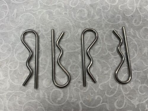4 Pcs 1/8" X 2-1/2" Stainless Steel Hitch Pin Clips