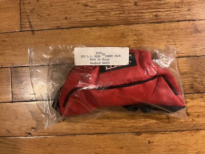 VINTAGE LL Bean Bear Fanny Pack Red SEALED