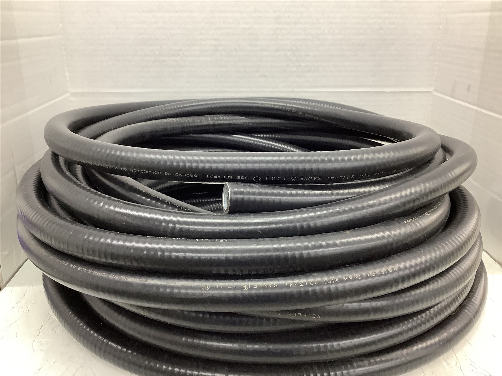 Kei（3/4） Sankei Keiflex KUU22 PVC Flexible Metal Condult (FCP) 3/4