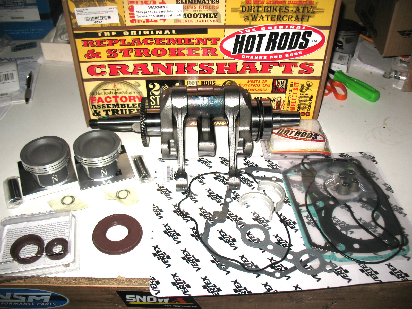 Polaris Rzr Ranger 800 Efi Engine Rebuild Kit Crankshaft Pistons