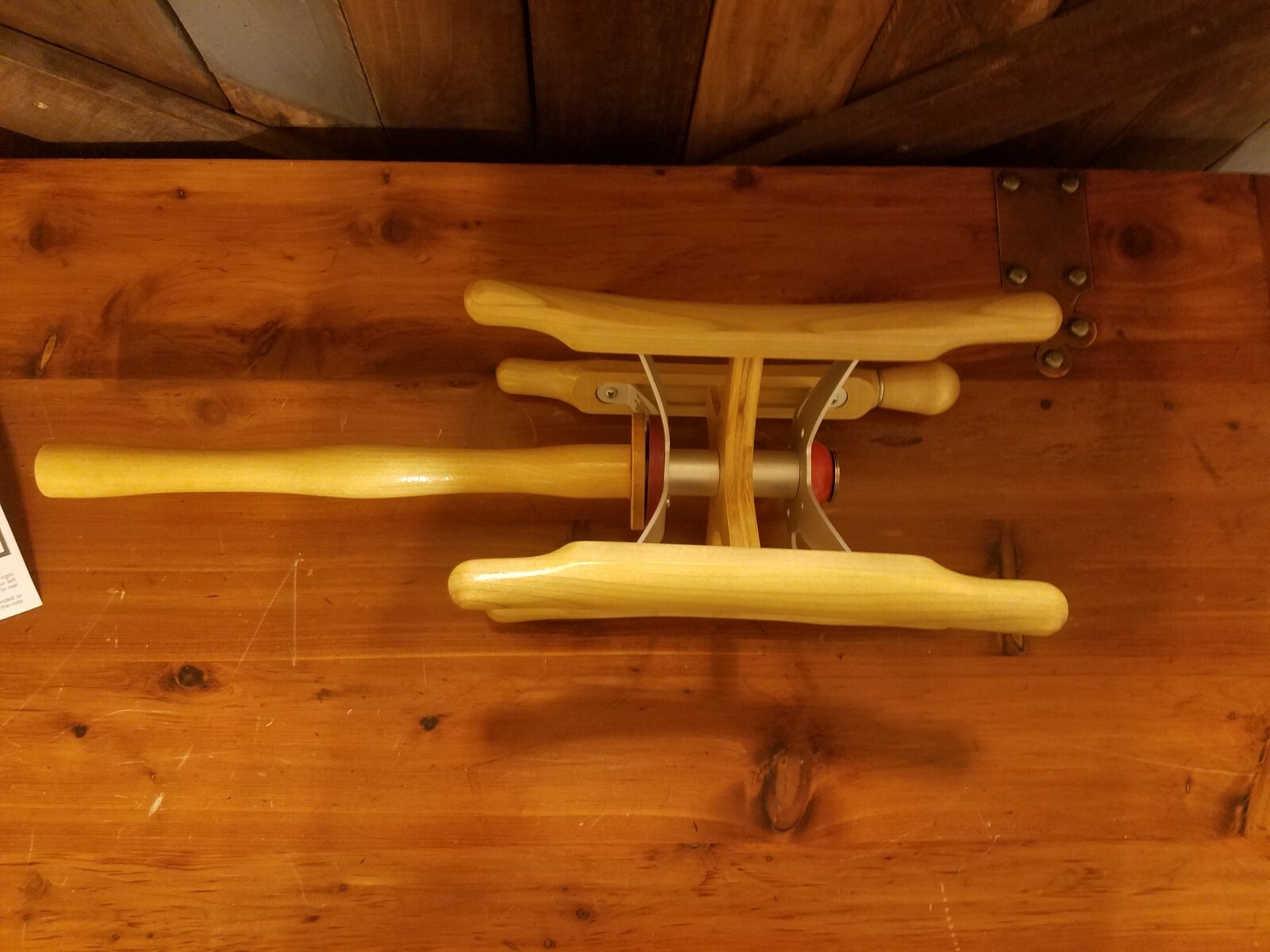 New Vintage  KITE  REEL  / Wood Kite String Commander  ReeL  MADE IN USA, KITES.