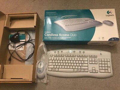 Logitech Cordless Access Duo Mouse Keyboard EXCELLENT!
