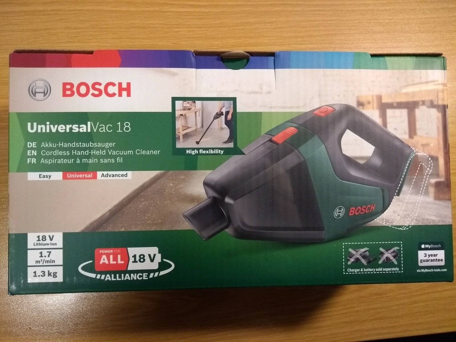 Bosch Universalvac 18 V Solo Handstaubsauger