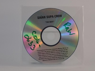 SAIAN SUPA CREW THE BEAT (Y1) 1 Track Promo CD Single Plastic Sleeve