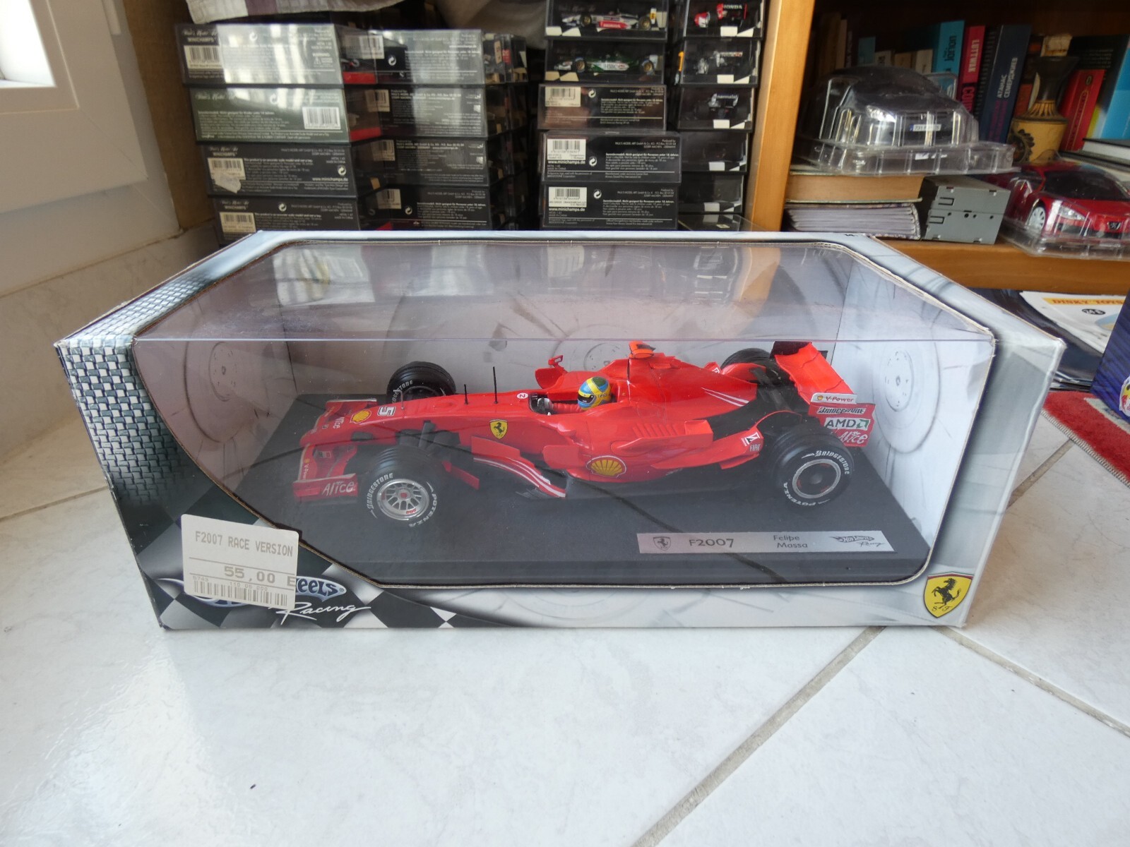 大勧め Massa Felipe F2007 Ferrari #5 Formula F1 Hotwheels 1/18 2007 ミニカー